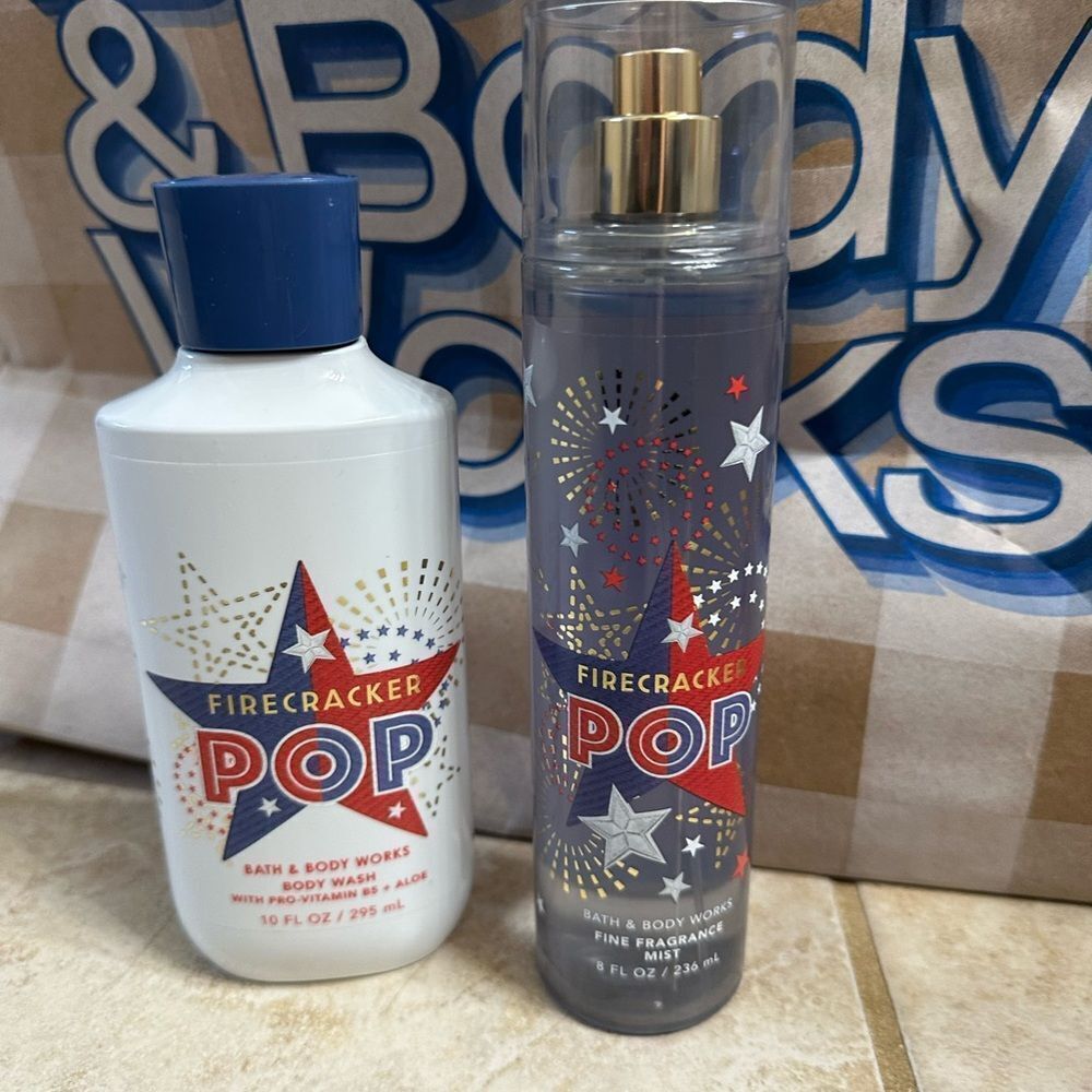 NEW Bath & Body Firecracker Pop Body Fragrance & Body Wash